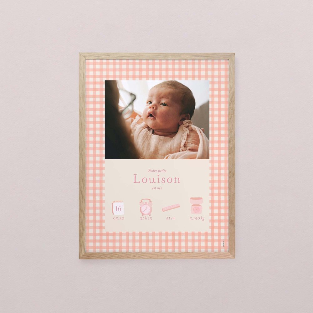 Joli vichy - rose