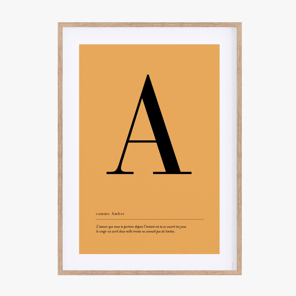 Affiche lettre