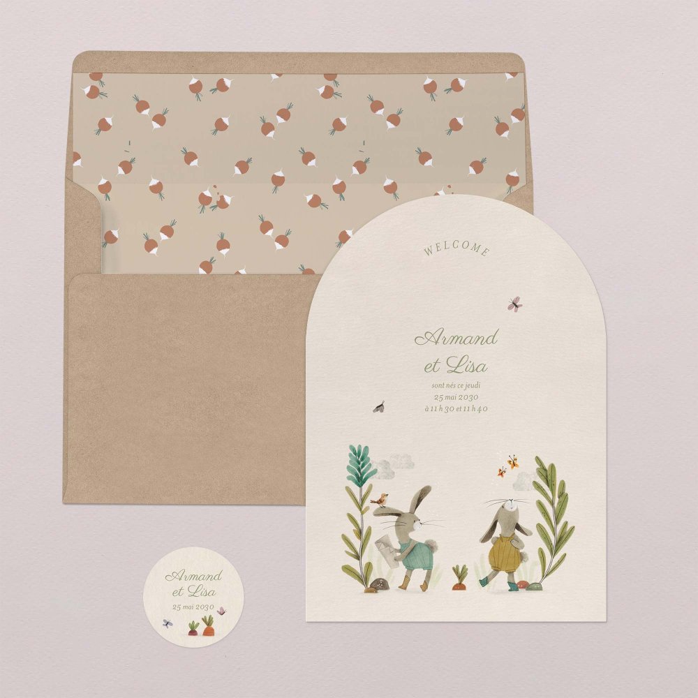 Deux petits lapins