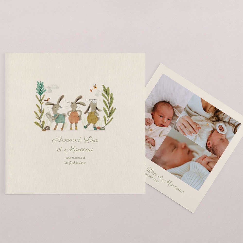 Trois petits lapins