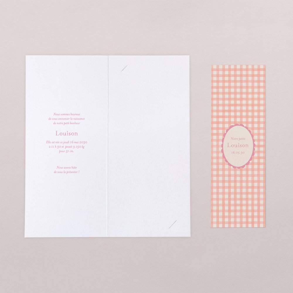 Joli vichy - rose