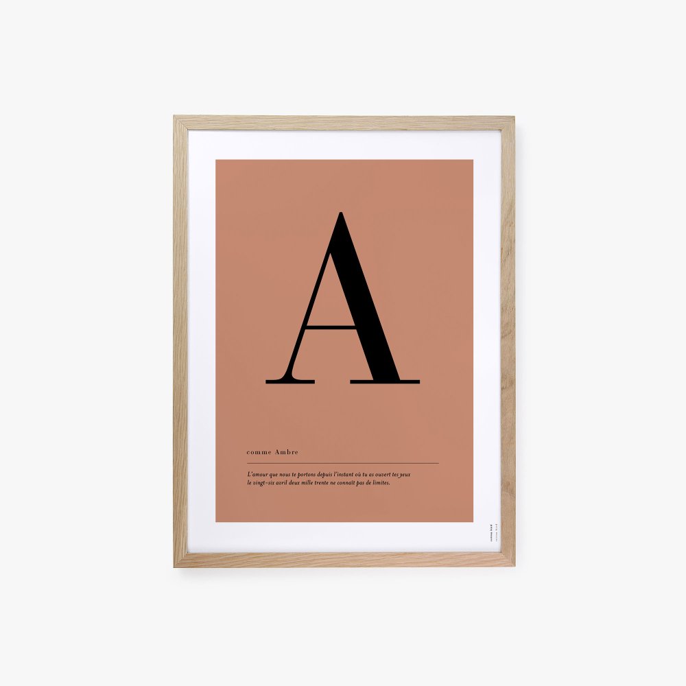 Affiche lettre