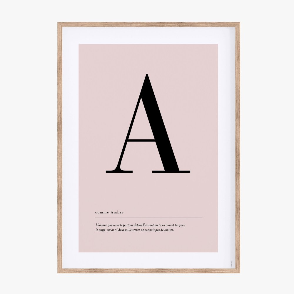 Affiche lettre