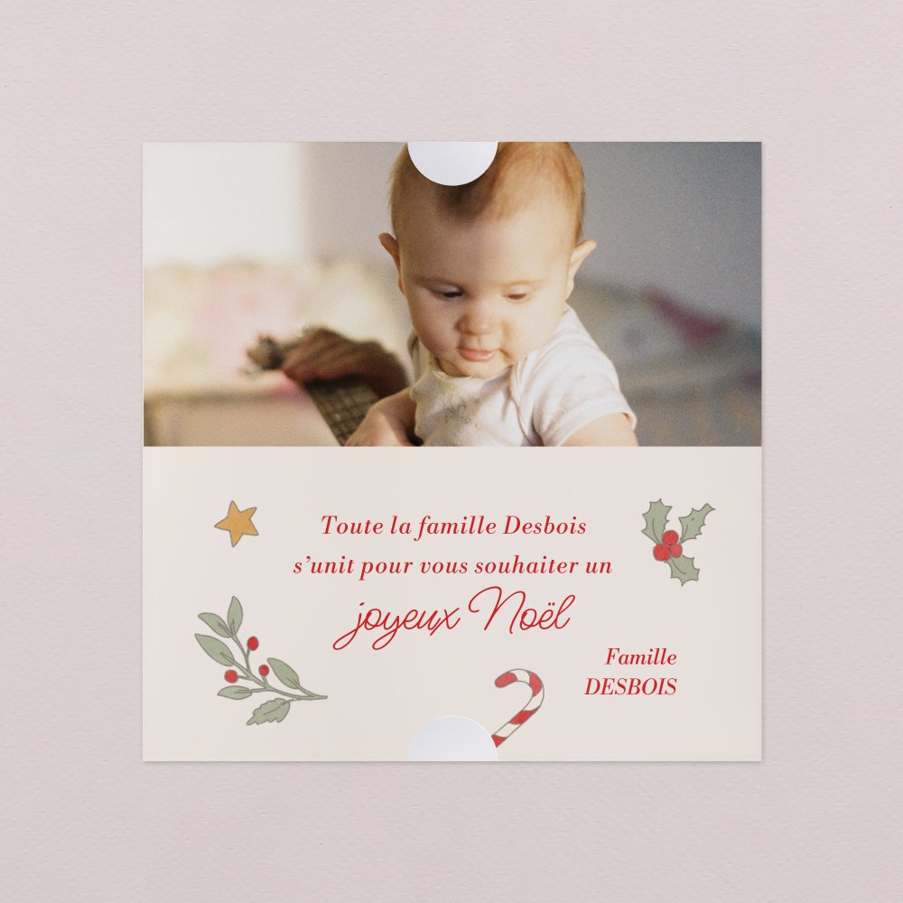 Décoration ronde - baby Christmas