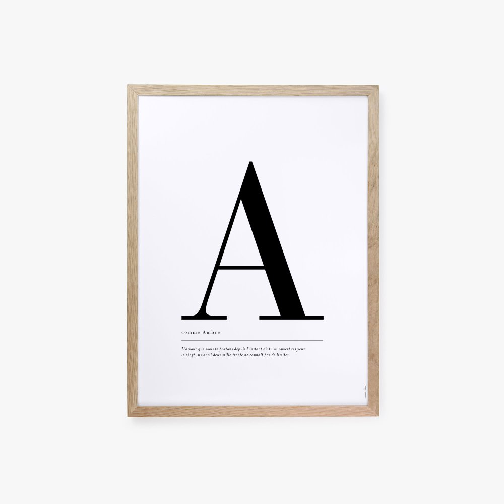 Affiche lettre