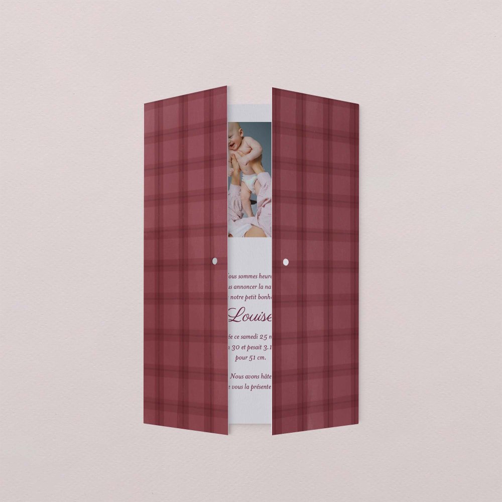 Burgundy tartan