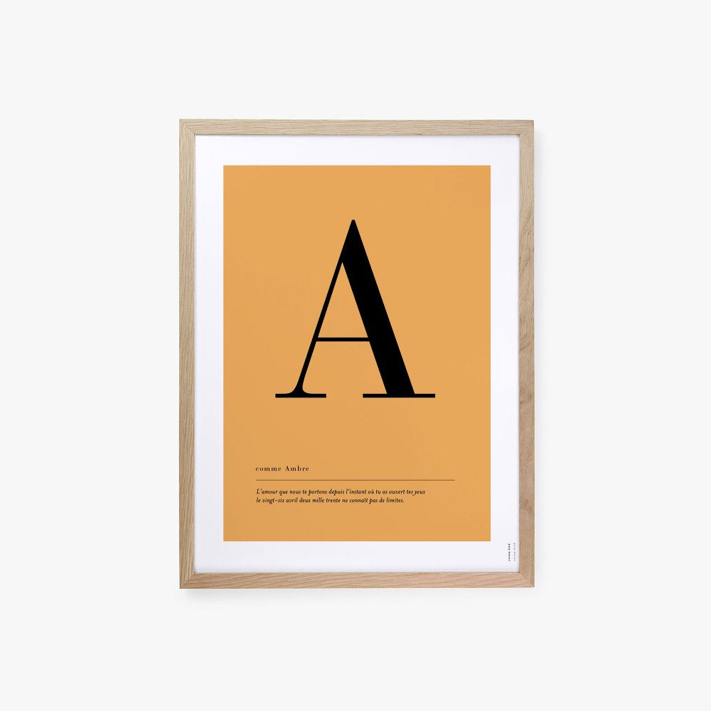 Affiche lettre