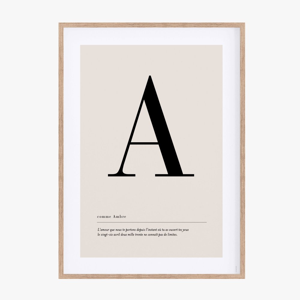Affiche lettre