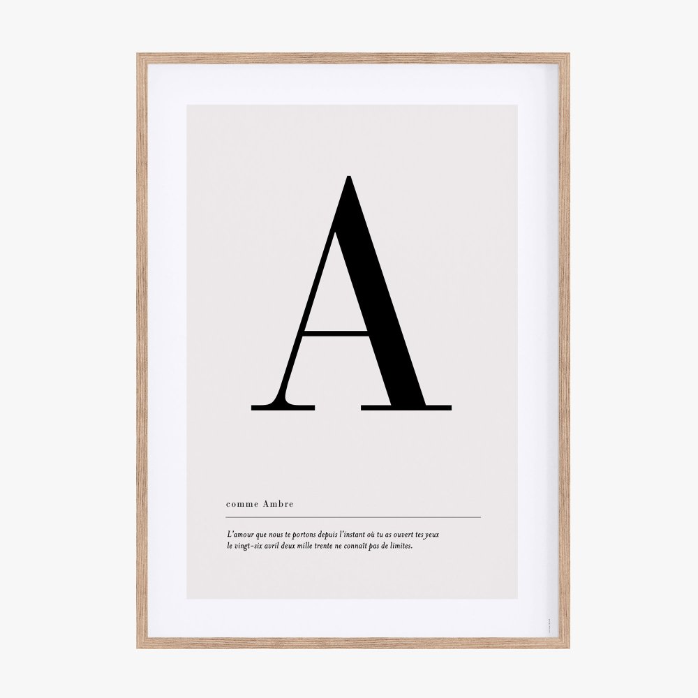 Affiche lettre