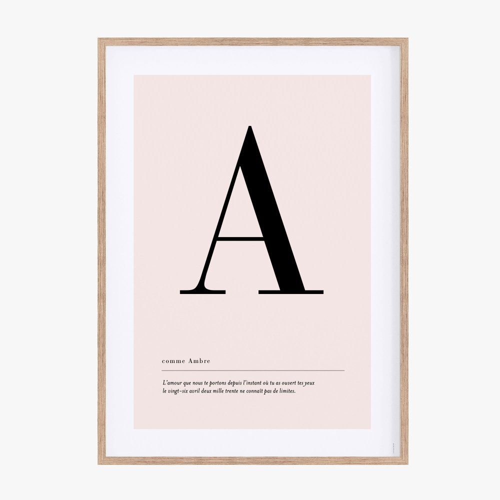 Affiche lettre