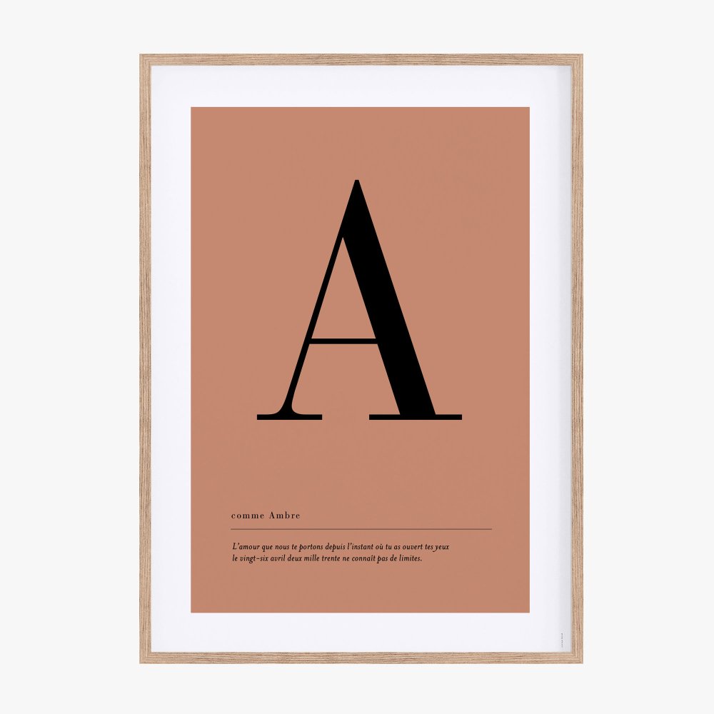 Affiche lettre