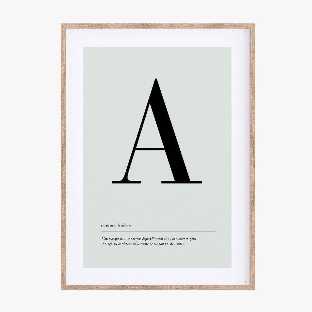 Affiche lettre