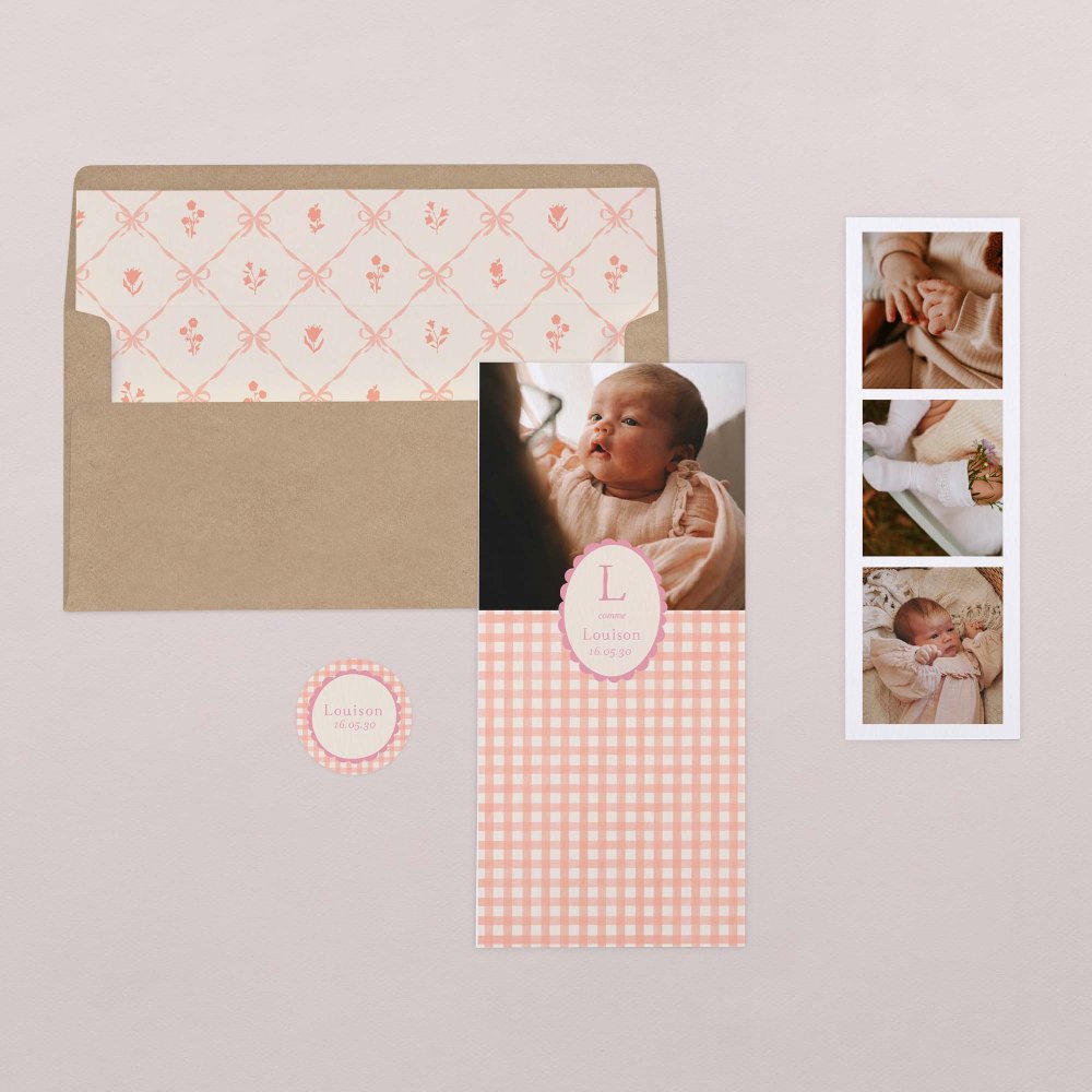 Joli vichy - rose