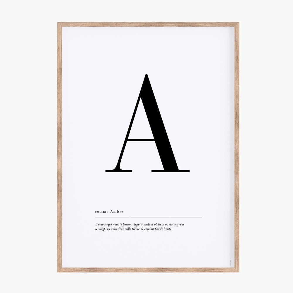 Affiche lettre