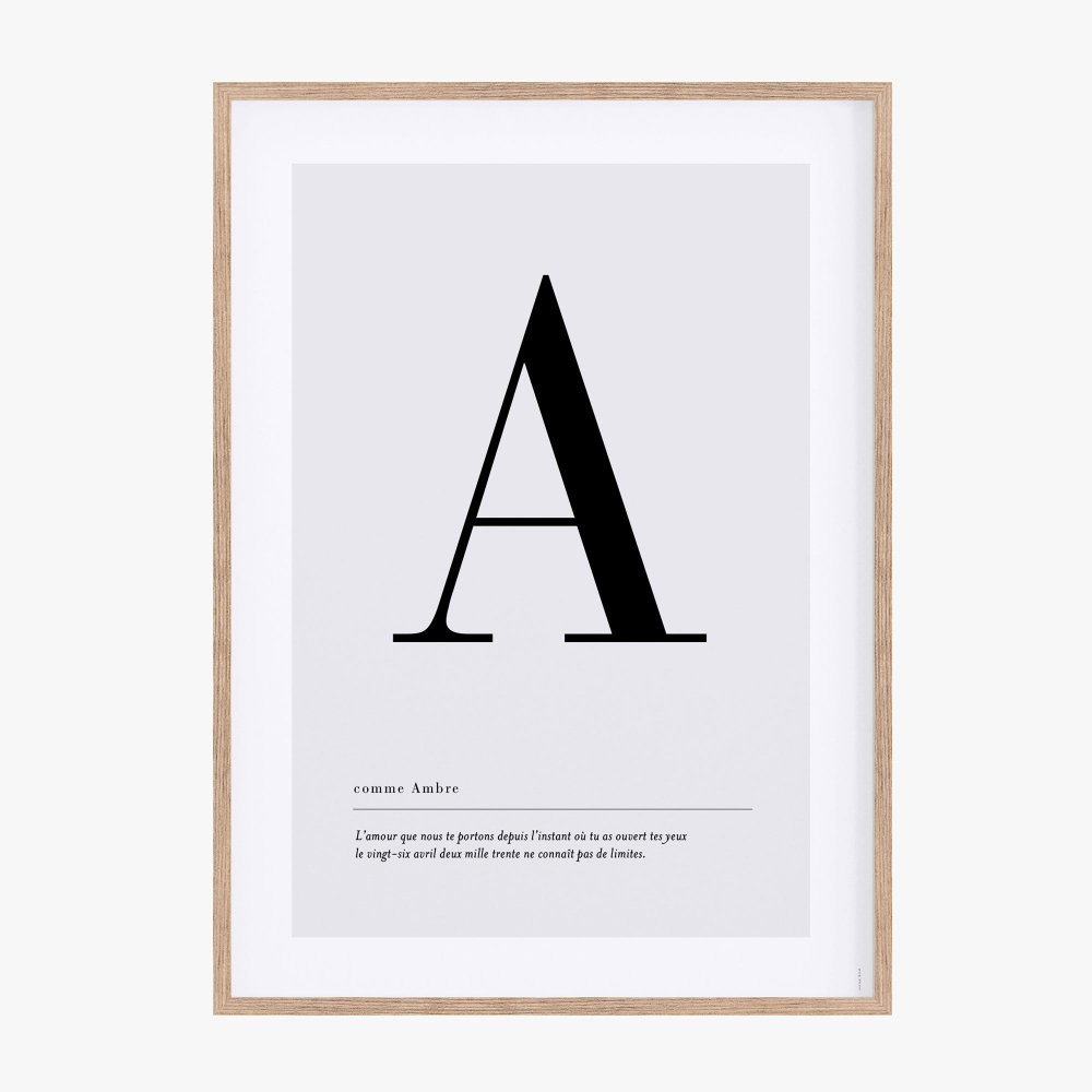 Affiche lettre
