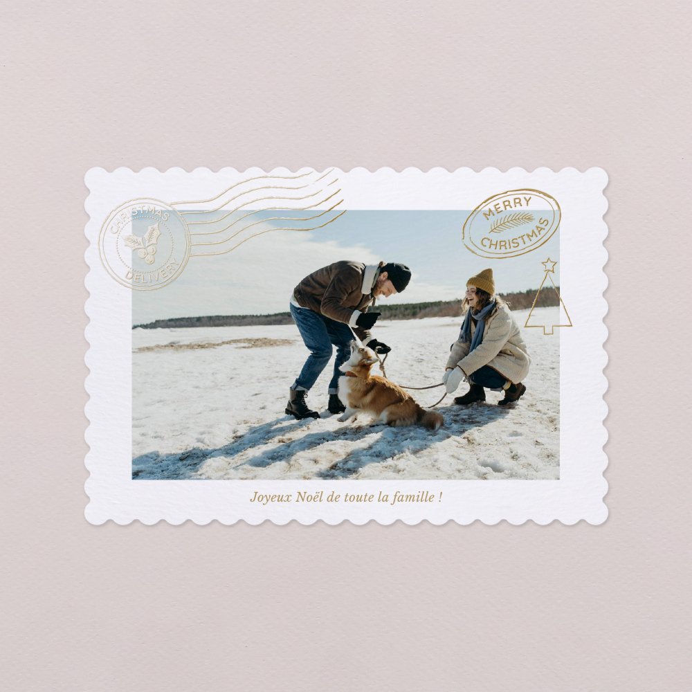 Carte postale - or