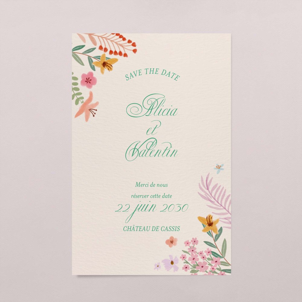 Pastel flowers