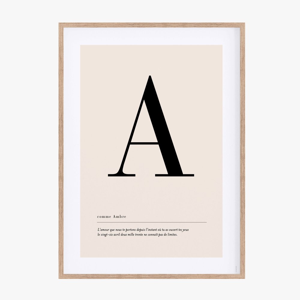 Affiche lettre