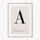 Affiche lettre