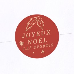 Mon beau sapin - rouge groseille