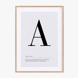 Affiche lettre