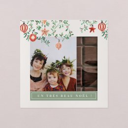 Décoration vintage - feuillage de Noël